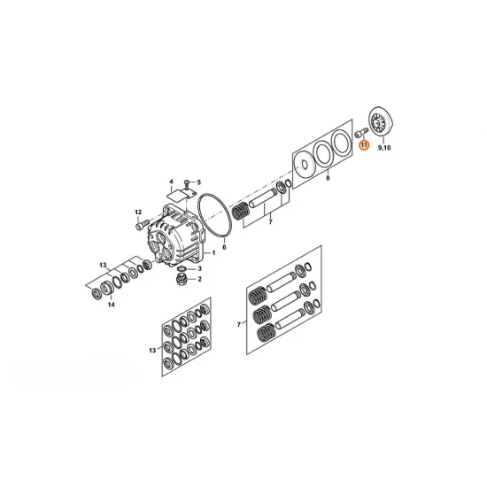 Stihl  Śruba z łbem cylindrycznym M8x25 9045 371 1830